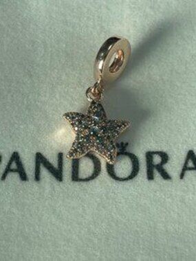 Pandora Sparkling Starfish Dangle Rose Gold-Plated